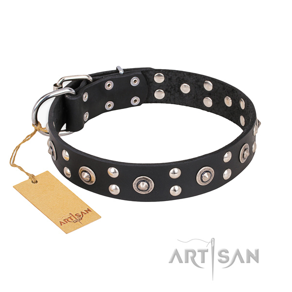 Comfortable wearing perfect fit dog collar with corrosion proof fittings