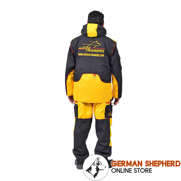Membrane Material Dog Training Bite Suit with Side Pockets